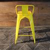 Tolix Bar Stool with Backrest - 65 cm - Wazo Furniture