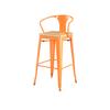 Tolix Bar Stool with Armrest - 65 cm - Wazo Furniture