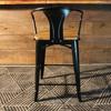 Tolix Bar Stool with Armrest - 65 cm - Wazo Furniture