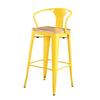 Tolix Bar Stool with Armrest - 65 cm - Wazo Furniture