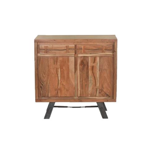 Two Door Live Edge Acacia Sideboard