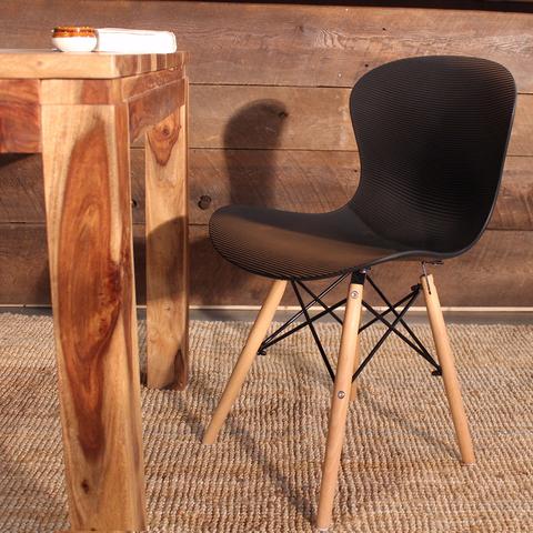 Eames Style Molded Rabbit Side Chair with Eiffel Legs - FINAL SALE - Wazo Furniture